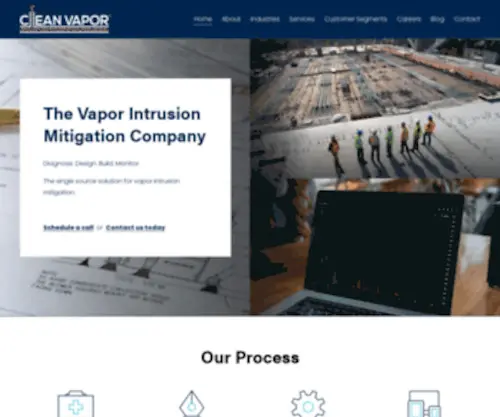 Cleanvapor.com(Vapor Intrusion Mitigation) Screenshot