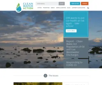 Cleanwateraction.org(Clean Water Action) Screenshot