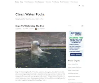 Cleanwaterpools.com(Clean Water Pools) Screenshot