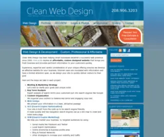 Cleanwebdesign.com(Clean Web Design & Development) Screenshot
