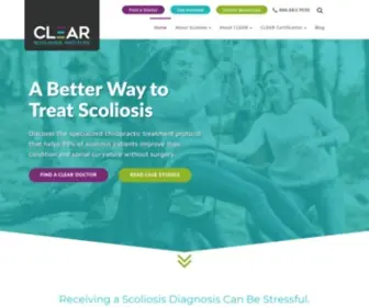Clear-Institute.org(CLEAR Scoliosis Institute conducts innovative research and) Screenshot