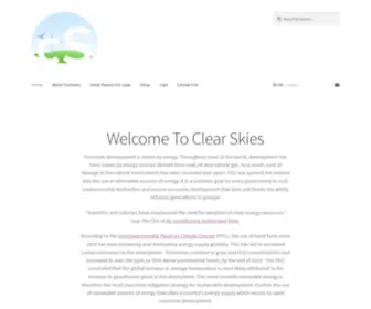 Clear-Skies.org(Economic development) Screenshot