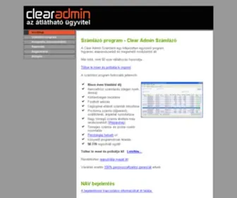 Clearadmin.hu(Számlázó program ingyen) Screenshot