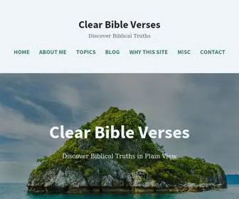 Clearbibleverses.com(Discover Biblical Truths) Screenshot