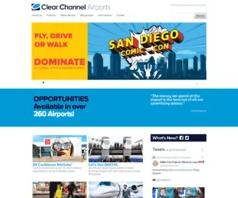 Clearchannelairports.com(Airport advertising with Clear Channel) Screenshot