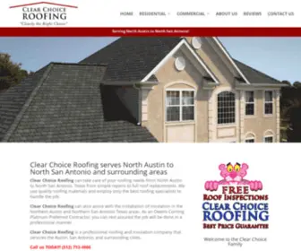 Clearchoiceroofingatx.com(Clear Choice Roofing ATX) Screenshot