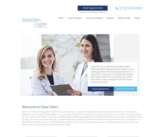 Clearclinic.com(Acne and Acne Scar Treatment Centers NYC) Screenshot