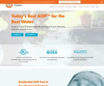 Clearcomfort.com(Award-Winning Swimming Pool & Spa Treatment) Screenshot