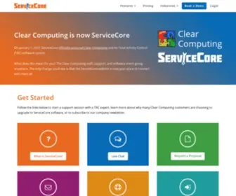 Clearcomputing.com(Service management software) Screenshot