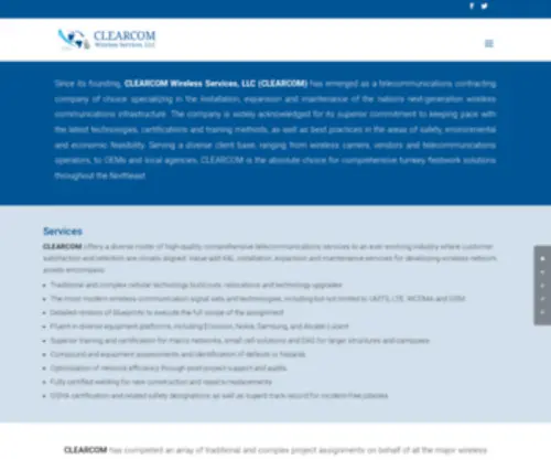 Clearcomwireless.com(Clearcom Wireless Services) Screenshot