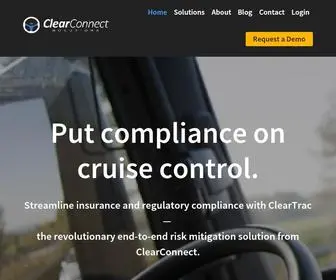 Clearconnectsolutions.com(Regulatory Compliance for Transportation and Insurance) Screenshot