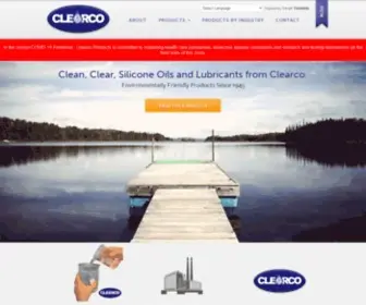 Clearcoproducts.com(Silicone Oils and Lubricants from Clearco) Screenshot