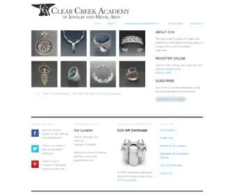Clearcreekacademy.com(Clear Creek Academy of Jewelry & Metal Arts) Screenshot