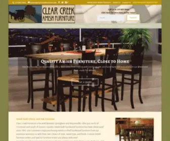 Clearcreekfurniture.com(Amish Furniture Store near Dayton & Cincinnati OH) Screenshot