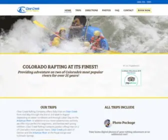 Clearcreekrafting.com(Clear Creek Rafting Company) Screenshot