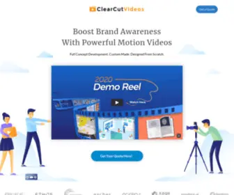 Clearcutvideos.com(Motion Videos For Business) Screenshot