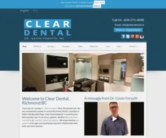 Cleardental.ca(Clear Dental) Screenshot