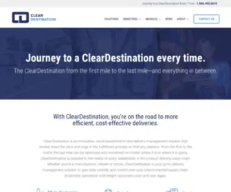 Cleardestination.com(Clear Destination's intelligent delivery management solution) Screenshot