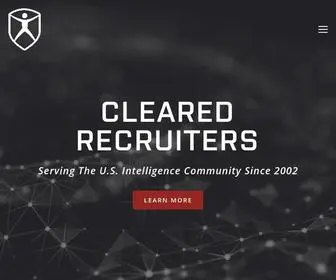 Cleared-Recruiters.com(Cleared Recruiters) Screenshot