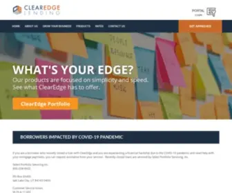 Clearedgelending.com(ClearEdge Lending) Screenshot