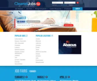 Clearedjobs.net(Security Clearance Jobs) Screenshot