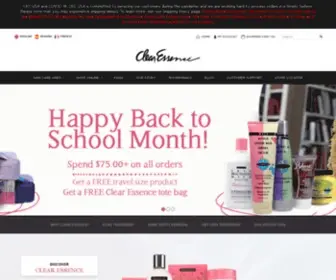 Clearessence.com(Skin care products and skin treatments for ethnic skin care) Screenshot