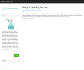 Clearfaceshop.com(Hiring a Cleaning Service) Screenshot