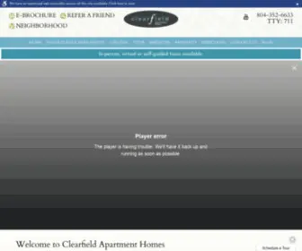 Clearfieldliving.com(Apartments in Colonial Heights) Screenshot