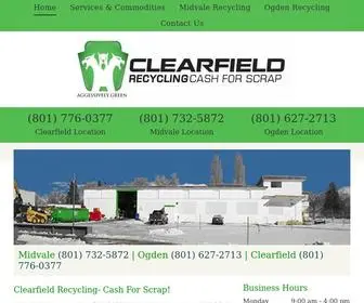 Clearfieldrecyclingutah.com(Scrap Metal Recycling) Screenshot