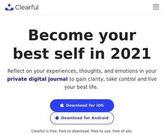 Clearful.com(Journal for Mindfulness & Productivity) Screenshot