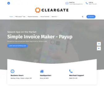 Cleargate.com(Advancing Payment Technology through FinTech Solutions) Screenshot