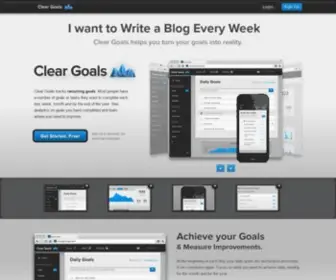 Cleargoalsapp.com(Clear Goals) Screenshot