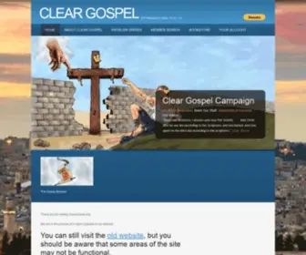 Cleargospel.org(Clear Gospel) Screenshot