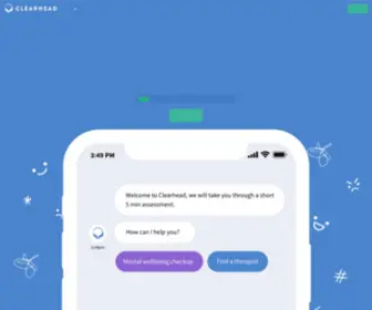Clearhead.org.nz(Your Guide to Mental Health Support) Screenshot