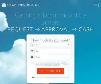 Clearhorizonloans.com(Clear Horizon Loans) Screenshot