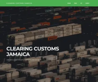 Clearingcustomsja.com(Clearing Customs Jamaica) Screenshot