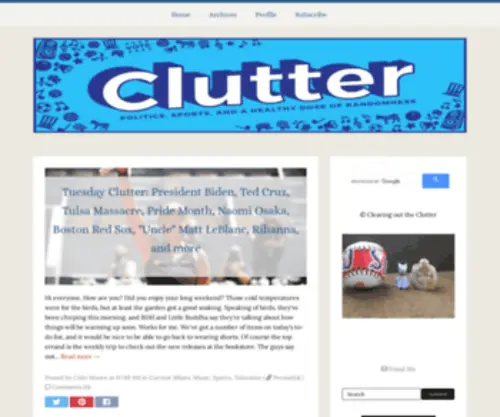 Clearingouttheclutter.com(Clearing out the Clutter) Screenshot