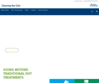 Clearingtheclot.com(Clearing the Clot) Screenshot
