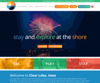 Clearlakeiowa.com(Clear Lake) Screenshot