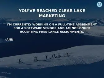 Clearlakemarketingsolutions.com(Clear Lake Marketing Solutions) Screenshot