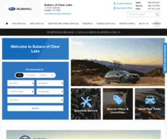 Clearlakesubaru.com(Subaru of Clear Lake) Screenshot