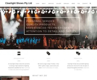 Clearlight.com.au(Lighting Sales and Hire) Screenshot