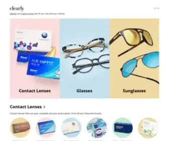 Clearlycontacts.ca(Canada's #1 Online Eyewear Store) Screenshot
