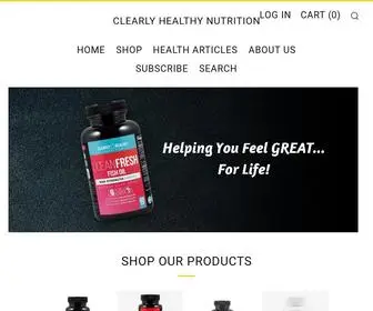 Clearlyhealthy.net(Clearly Healthy Nutrition) Screenshot