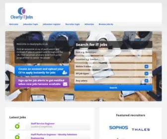 Clearlyitjobs.co.uk(Clearly IT Jobs) Screenshot