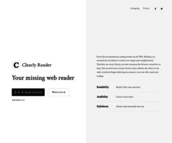 Clearlyreader.com(Clearly reader) Screenshot