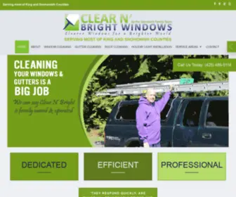 Clearnbrightwindows.com(Window Cleaning Company) Screenshot