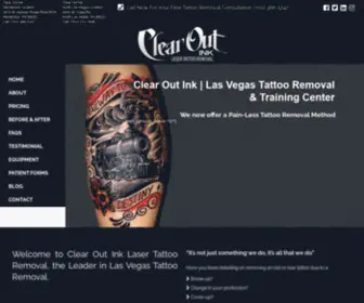 Clearoutink.com(Best Las Vegas Tattoo Removal) Screenshot