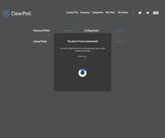 Clearpoll.com(Clearpoll) Screenshot