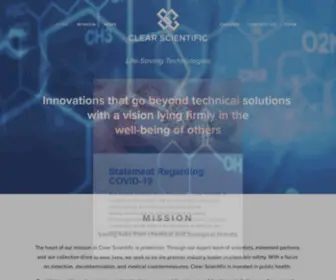 Clearsci.com(Clear Scientific) Screenshot